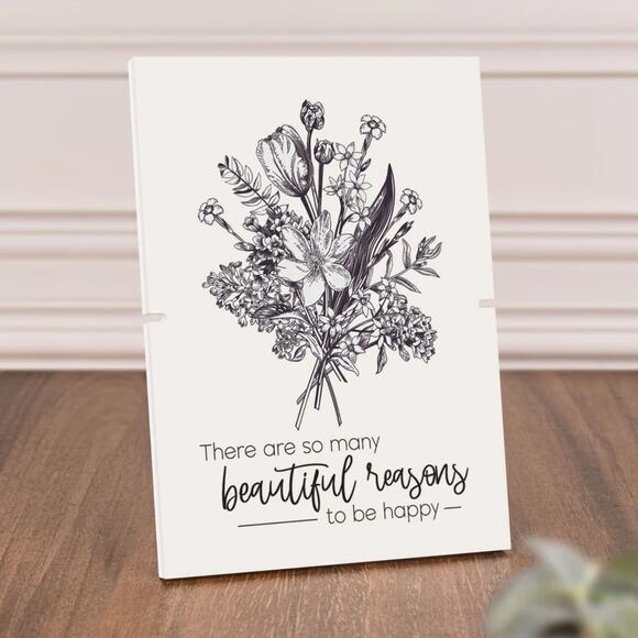 P Graham Dunn "Reasons to Be Happy" Story Board Linkable Stand-Up Frame New - Picture 2 of 8